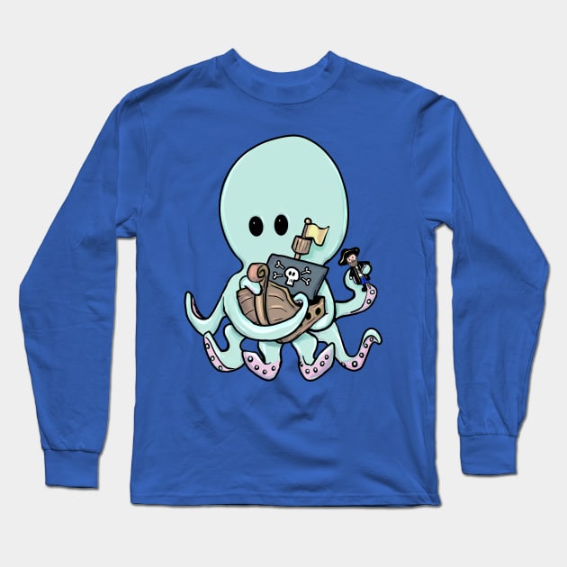 little sea monster Long Sleeve T-Shirt by randomship